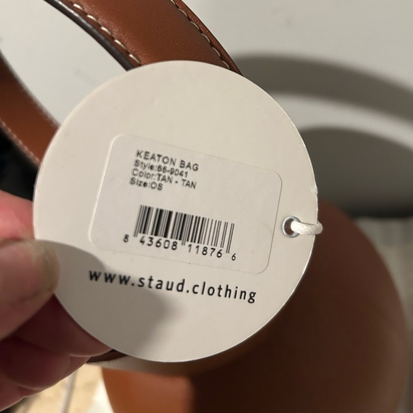 Staud Keaton Red  or brown Leather Bucket Bag or Staud Moreau Macramé Pu… - Picture 11 of 16